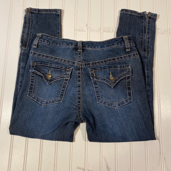 Nine West Capri Jeans Flap 6 zip ankle - Picture 5 of 6